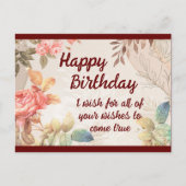 Bonne carte postale d'anniversaire (Devant)