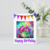 Bonne carte postale d'anniversaire (Debout devant)
