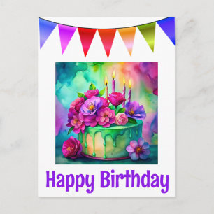 Bonne carte postale d'anniversaire