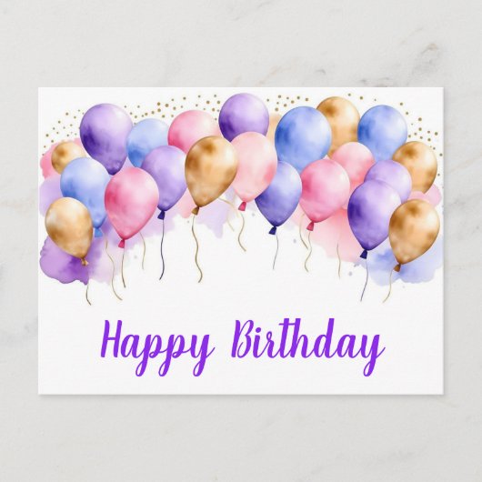 Bonne carte postale d'anniversaire (Devant)