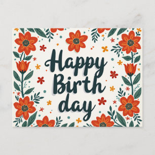 Bonne carte postale d'anniversaire.