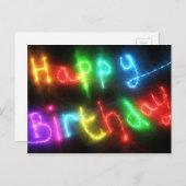 Bonne Carte Postale D'Anniversaire Dans Des Couleu (Devant / Derrière)