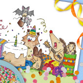 BONNE carte postale d'anniversaire par Nicole Jane