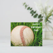 Bonne carte postale de baseball papa anniversaire (Debout devant)