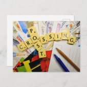 Bonne carte postale de croisement de postes (Devant / Derrière)