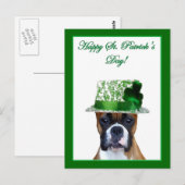 Bonne carte postale de la boîte de la Saint Patric (Devant / Derrière)