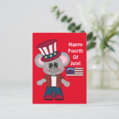 Bonne carte postale de la quatrième souris juillet (Debout devant)