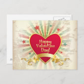 Bonne carte postale de la Saint Valentin (Devant / Derrière)