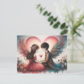 Bonne carte postale de la Saint-Valentin (Debout devant)