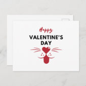 Bonne carte postale de la Saint-Valentin (Devant / Derrière)