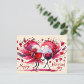 Bonne carte postale de la Saint-Valentin (Debout devant)