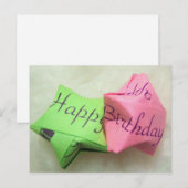 Bonne carte postale de l'étoile d'attente d'annive (Devant / Derrière)