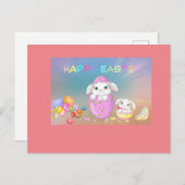 Bonne carte postale de Pâques (Devant / Derrière)