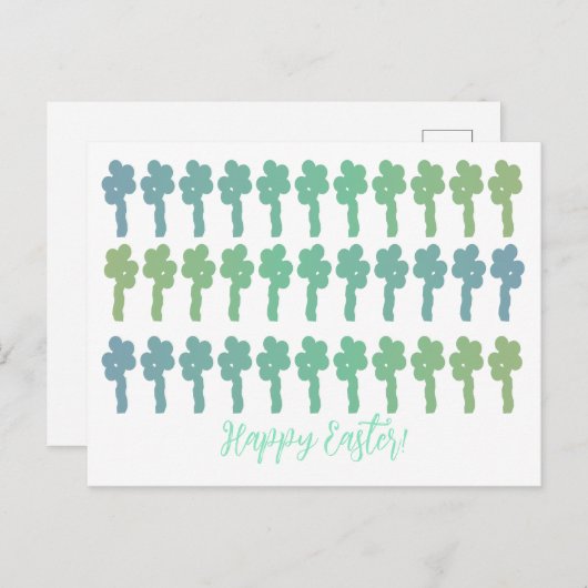 Bonne carte postale de Pâques (Devant / Derrière)