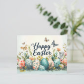 Bonne carte postale de Pâques (Debout devant)