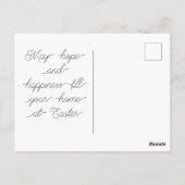 Bonne carte postale de Pâques dans des couleurs ro (Dos)