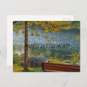 BONNE CARTE POSTALE DE RETRAITE (Devant / Derrière)