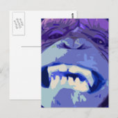 Bonne carte postale de singe de Chimp (Devant / Derrière)