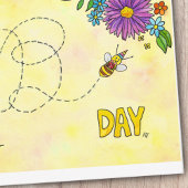 Bonne carte postale des abeilles d'anniversaire pa