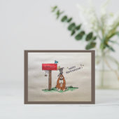 Bonne carte postale des animaux de poste (Debout devant)