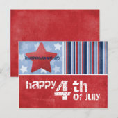 Bonne carte postale du 4 juillet (Devant / Derrière)