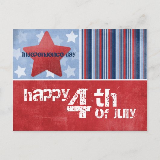 Bonne carte postale du 4 juillet (Devant)