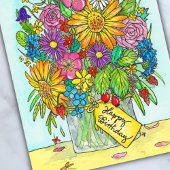 Bonne carte postale du Bouquet d'anniversaire par 