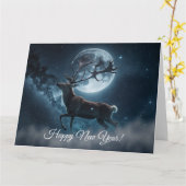 Bonne carte postale du Nouvel An (Fleur jaune)