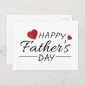 Bonne carte postale Fête des pères (Devant / Derrière)