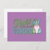 Bonne carte postale Gnome de Pâques (Devant / Derrière)