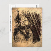 Bonne carte postale Gnome (Sepia) (Devant / Derrière)