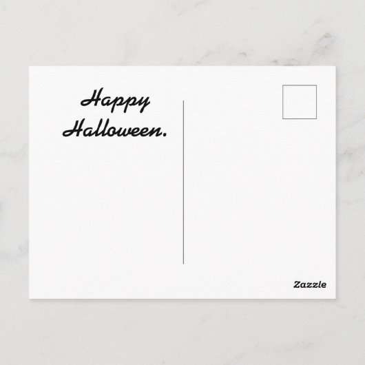 Bonne carte postale Halloween (Dos)