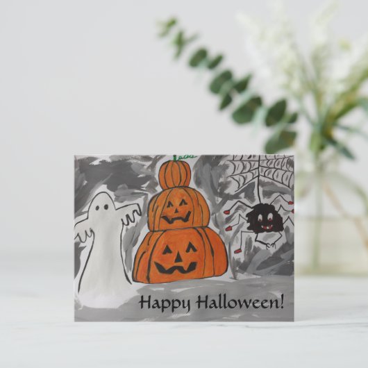 Bonne carte postale Halloween (Debout devant)