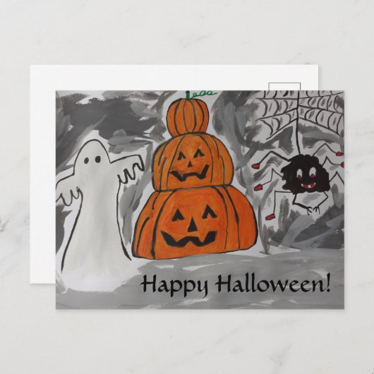 Bonne carte postale Halloween (Devant / Derrière)