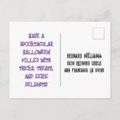 Bonne carte postale Halloween (Dos)