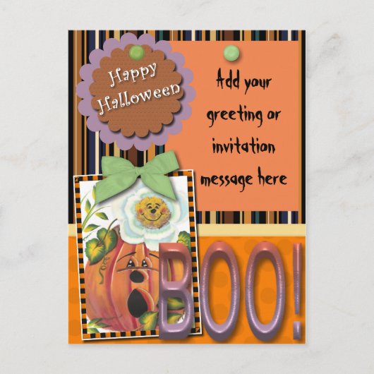 Bonne carte postale Halloween (Devant)