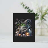 Bonne carte postale Halloween Cauldron Invitation (Debout devant)