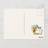 Bonne carte postale Hanoukka (Dos)