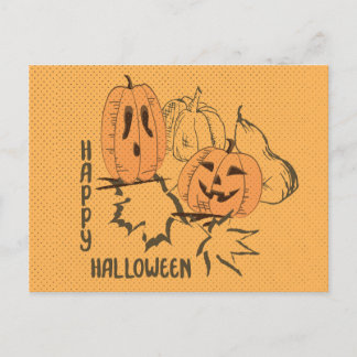 Bonne carte postale Invitation Vintage Halloween