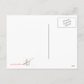 Bonne carte postale lapin de Pâques (Dos)