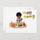 Bonne carte postale lundi (Devant / Derrière)