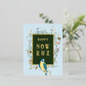 Bonne carte postale Nowruz Songbird BLANK (Debout devant)