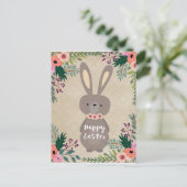 Bonne carte postale Pâques lapin de Pâques personn (Debout devant)