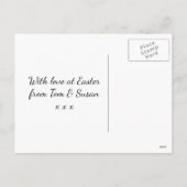 Bonne carte postale Pâques lapin de Pâques personn (Dos)