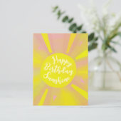 Bonne carte postale peinte à la main Anniversaire (Debout devant)