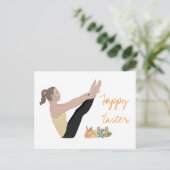 Bonne carte postale Pilates de Pâques (Debout devant)
