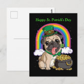 Bonne carte postale pour chien du Carlin de la Sai (Devant / Derrière)