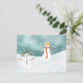 Bonne carte postale Snowmen (Debout devant)