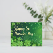 Bonne carte postale St. Patrick's Day (Debout devant)