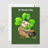Bonne carte postale St. Patrick's Day (Devant / Derrière)